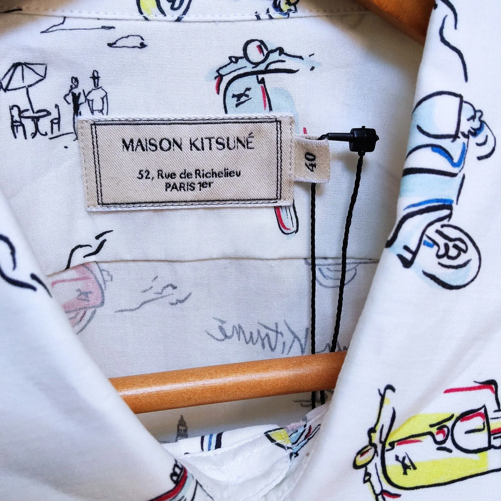 Maison Kitsuné Taille M / 40 Chemise à manches courtes Mup Imprimé multicolore – photo 4